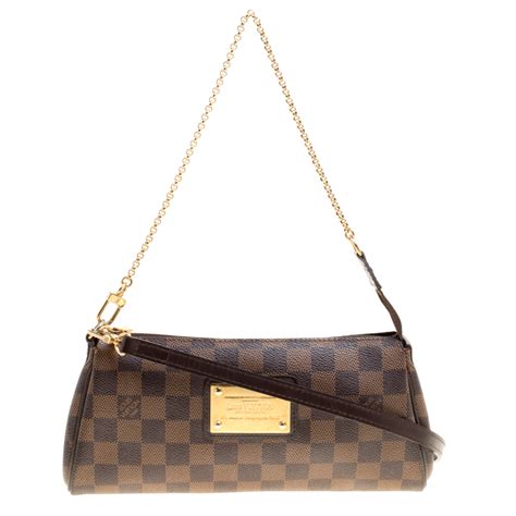 louis vuitton eva pochette damier ebene|Louis Vuitton Damier Ebene bags.